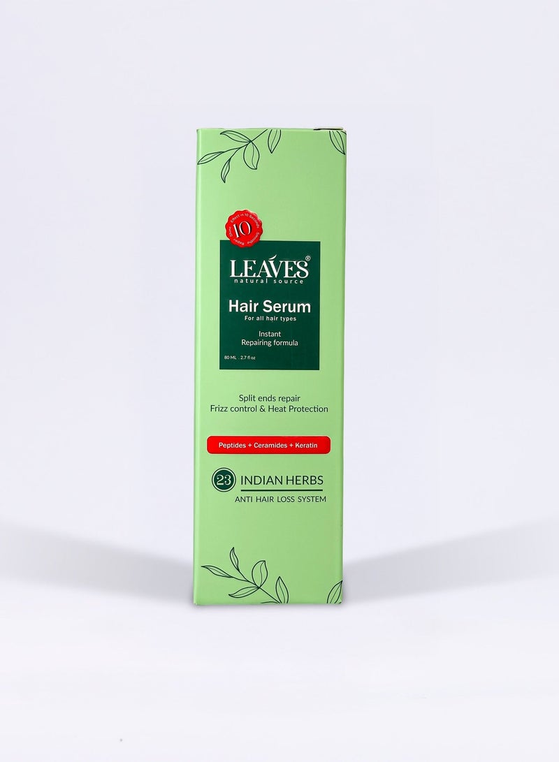 LEAVES Hair serum For all Hair Types Instant Repairing 80ml - Image 2